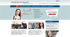 Desktop Screenshot of francaisenfrance.de