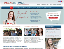 Tablet Screenshot of francaisenfrance.de